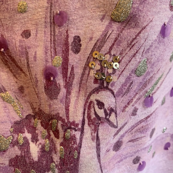 Gymboree girls peacock purple dress. Super soft long sleeve, side pockets size 6 - Picture 4 of 7